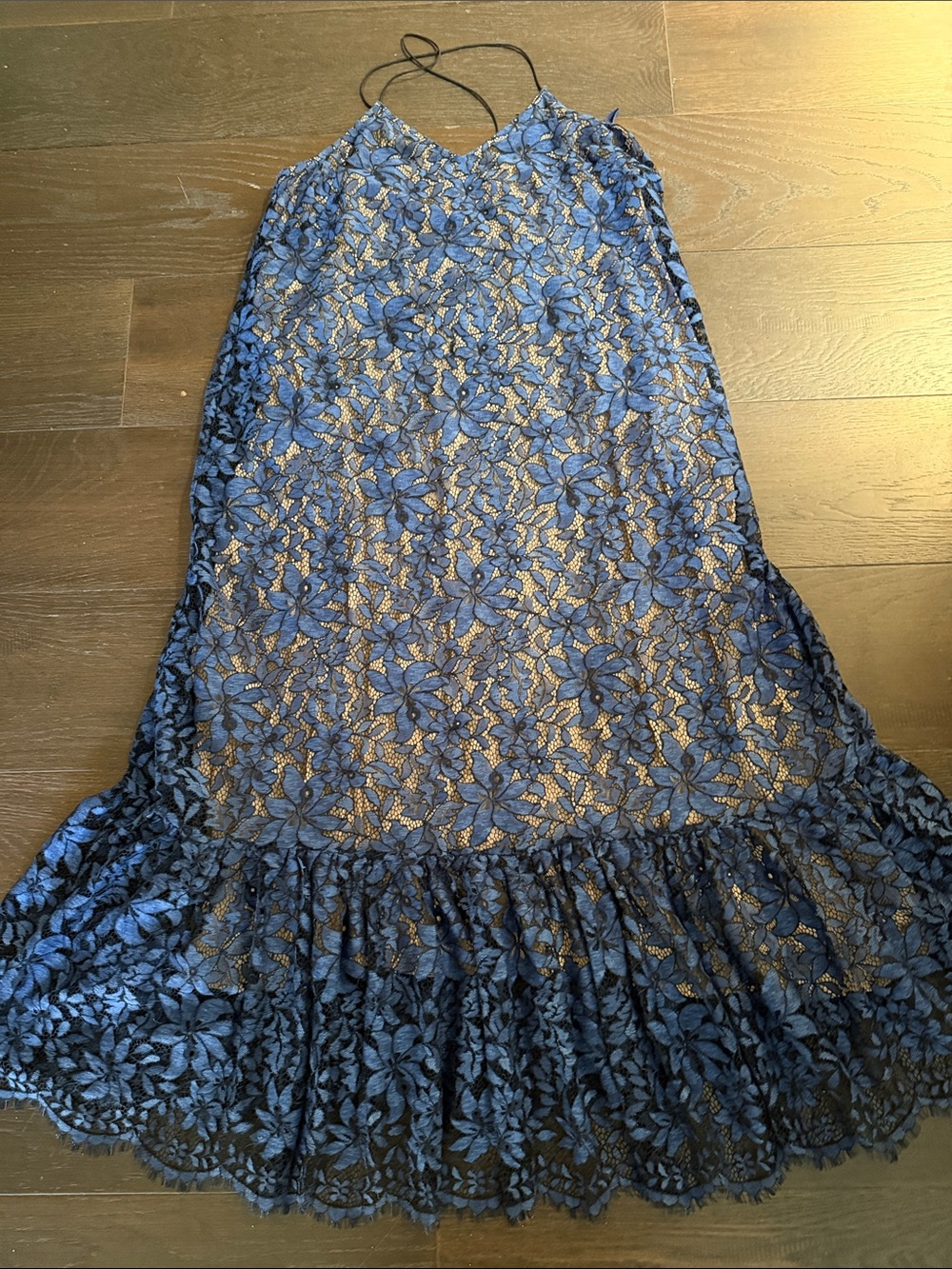 Anthropologie Moulinette Soeurs Navy Blue Lace Dress